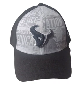 New Era 9FIFTY NFL Houston Texans Flex Fit L/XL Black and White hat - Picture 1 of 10