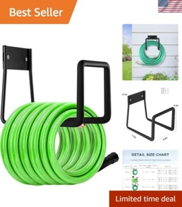 Heavy Duty Metal Hose Holder Wall Mount Garden Reel Organizer 175 ft - Picture 1 of 9