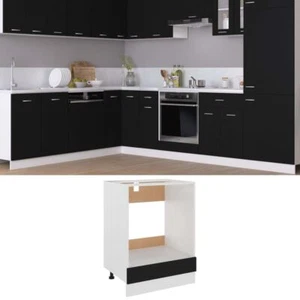 Oven Shelf Stand Storage Rack Organizer Kitchen Cabinet Modern Furniture Black - Picture 1 of 10