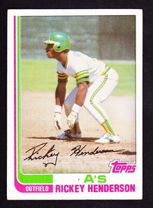 1982 TOPPS #610 RICKEY HENDERSON A'S