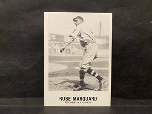 BASEBALL, RUBE MARQUARD, Renata Galasso Inc., 1980 TCMA trading cards