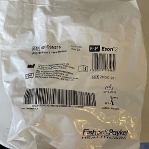 Cojín de sello nasal F&P Eson 2 tamaño MEDIANO 400ESN215 NUEVO EN PAQUETE genuino OEM - Imagen 1 de 4