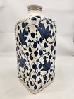 Vintage Deruta Hand Painted Italian Blue & White Bottle Vase 9" x 3.5"