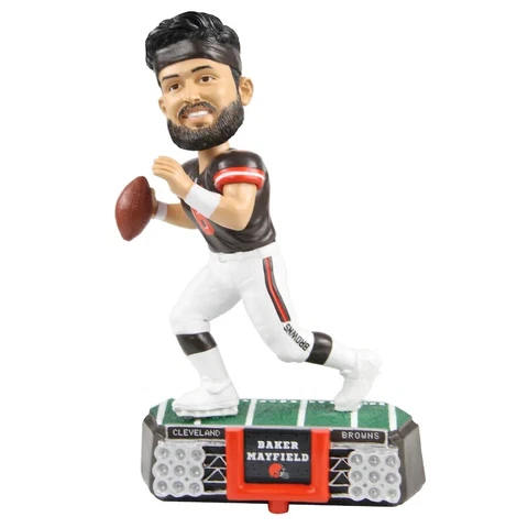 BAKER MAYFIELD & ODELL BECKHAM JR. CLEVELAND BROWNS STADIUM LIGHTS BOBBLEHEAD Cover
