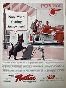 Anuncio impreso de automóvil Pontiac 1941 vintage Antes de la Segunda Guerra Mundial - Imagen 1 de 1