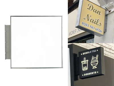 CAJA DE LUZ DE PROYECCIÓN LED LETRERO DE TIENDA DE PUBLICIDAD EXTERIOR | CUADRADO | 60CM X 60CM | - Imagen 1 de 4