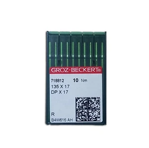 10 AGHI PER MACCHINA DA CUCIRE INDUSTRIALE GROZ BECKERT 135X17 DPX17 SY3355 - Foto 1 di 1