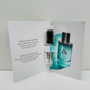 1x Tiffany & Co Tiffany & Love For Him Eau De Toilette Spray Fragrance 1.2ml NEW