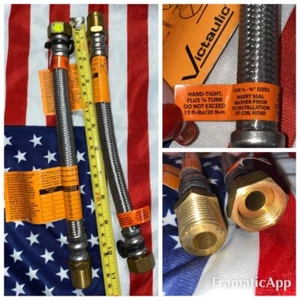 Victaulic Koil-Kit Schlauch für 1/2" - 3/4" Größen ~ Posten von ZWEI Geflechtschläuchen 1/2 x 12" - Bild 1 von 12