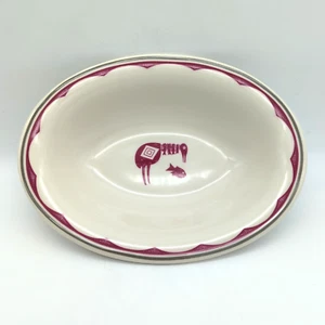 Pipestone HL Mimbreno Ancient Indian 10" Oval Vegetable Bowl Replica Santa Fe - Picture 1 of 9