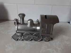 pewter money box Train - Picture 1 of 4