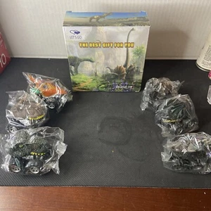Let's Go 6 Dinosaur Animal Pull Back Cars New In Box, Sealed IOB See Pics - Picture 1 of 8