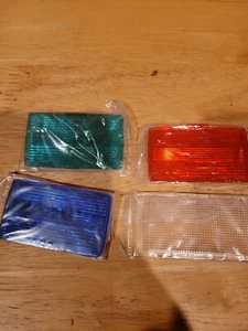 Lot of (4) Wide Angle Adaptor / Filter 4 Colors Red Blue Green Clear          D1 - Picture 1 of 6