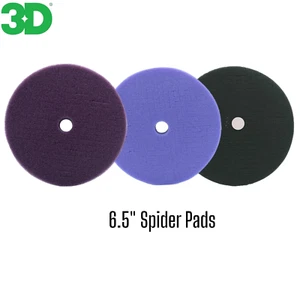 3D Spider 6.5" Complete Set Cutting Polishing and Finishing Pads - Picture 1 of 4