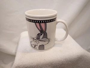 Bugs Bunny Looney Tunes 2000 Gibson Coffee Mug Ceramic Cup Film Strip 4” Tall WB - Picture 1 of 4