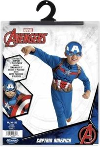 Jazwares Marvel Avengers Captain America Halloween Costume Medium 8-10 - Picture 1 of 10
