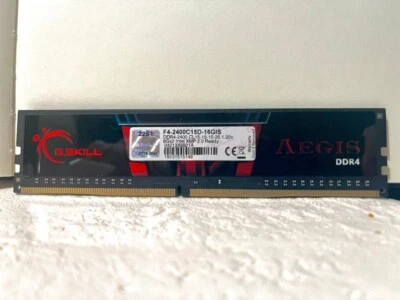G.SKILL Aegis 16GB (2 x 8GB) 288-Pin DDR4 SDRAM DDR4 2400 (PC4 19200) Desktop - Image 1 of 2