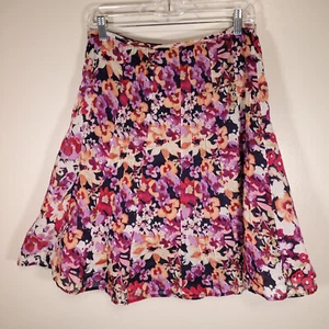 Christopher & Banks SIze 6 A-Line Floral Print Lightweight Lined Skirt 32" x 22" - Picture 1 of 7