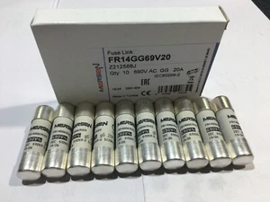 MERSEN FR14GG69V20 20A 690V Fuse Ferraz Shawmutt 14x51mm JPSF488 Pack of 1/5/10 - Picture 1 of 7