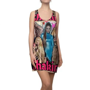Racerback Kleid, Shakira inspiriert, Musikliebhaber Geschenk, Sommer Konzert Outfit, - Bild 1 von 43