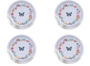 Juego de 4 manteles de cocina o comedor trenzados con mariposa envueltos en Grace Blooms - Imagen 1 de 2