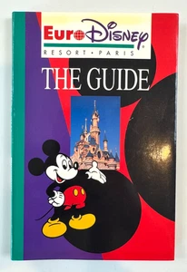 RARE Vintage Euro Disney Resort Paris 1992 The Guide In English Hard To Find! - Foto 1 di 6
