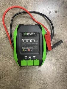 Green Fuel 1000W Power Inverter Modified Sine Wave with Cables.  (24) - Picture 1 of 6