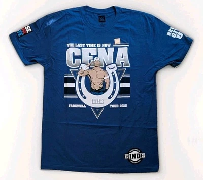 Authentic WWE John Cena Farewell Tour 2025 Royal Rumble Shirt Large Indianapolis - Image 1 of 4