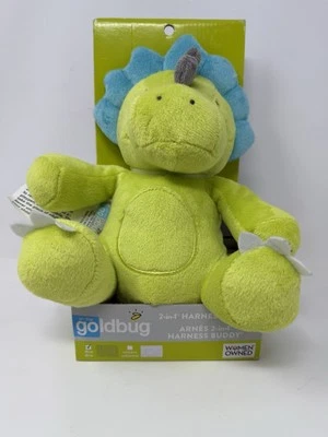 Arnês de segurança infantil raro Buddy Green Dino, Goldbug 2 em 1 - Imagem 1 de 4