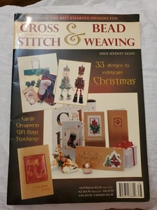 Jill Oxton Cross Stitch Bead Weaving Christmas Pattern Book #78 Free Ship - Picture 1 of 3