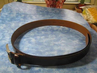 CINTURÓN DE CUERO ITALIANO GENUINO MARRÓN Para Hombre Talla 40/100 Detalle Artesanal XLNT Foto 1 de 4