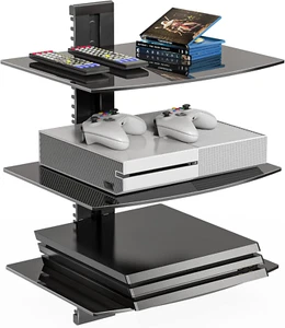 Schwebendes Entertainment Center Regale, hält bis zu 17,6 Pfund, TV-Regal mit Stärke - Bild 1 von 8