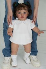 26" Finished Doll Reborn Toddler Pippa Huge Baby Size Lifelike Soft 3D Skin Doll