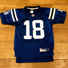 Peyton Manning Reebok Jersey Youth Kids Size Medium 10-12 Colts NFL  #18