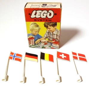LEGO® - 242B Länderflaggen Fahnen Flagge Vintage System OVP 50er 60er - Bild 1 von 7