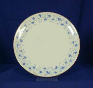 Arzberg Blue Flowers Dinner Plate Set of 2 1382 Shape Gold Trim Germany - Picture 1 of 5