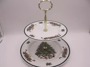 Johnson Brothers Victorian Christmas 2 livelli supporto per torta - scatola originale - 102623 - Foto 1 di 8