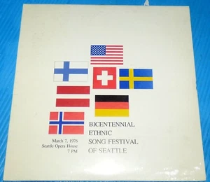 Bicentennial Ethnic Song Festival of Seattle 1976 Alf Knudsen Sealed LP - Imagen 1 de 2