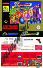 Super bomberman 2-super nintendo snes fah-jacket cover ugc