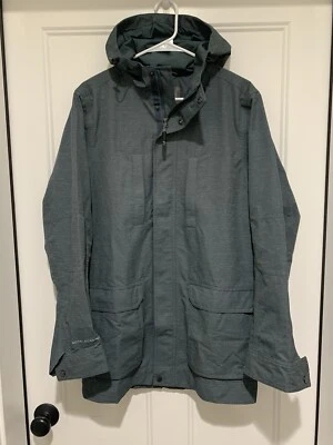NUEVO SIN ETIQUETAS Royal Robins Switchform Parka Impermeable Hombre Abrigo Pequeño Chaqueta 696 Pizarra Foto 1 de 4