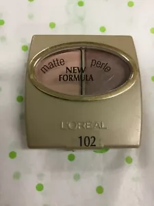 L'Oreal Wear Infinite Eye Shadow Duo ROSE PETALS #102 MATTE/PERLE NEW FORMULA - Picture 1 of 2