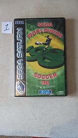 Sega Saturn Video Game Worldwide Soccer 98 PAL Complete GC Working 