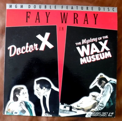 MGM LASERDISC Fay Wray (King Kong) Classic Horror Movies Doctor X & Wax Museum - Image 1 of 2