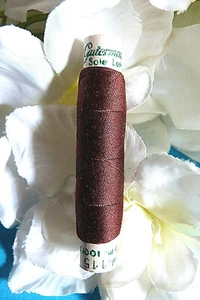 464B / Superb Coil Wire Silk Gutermann Laska " Burgundy " N° 115 - Picture 1 of 2