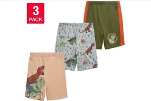 NEW Jurassic World Dominion Boys 3-Pack Fleece Shorts - Picture 1 of 2