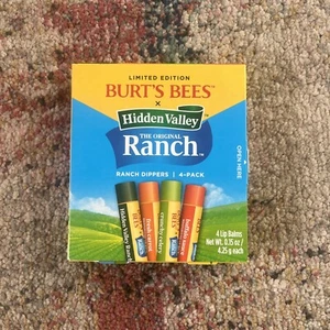 Burt's Bees x Hidden Valley Lip Balm 4 Flavors Limited Edition Neu Sealed Inhand - Bild 1 von 3