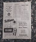 1951 Print Ad: High-Land Dairy Products-Milk/Utoco/Seagull Motel, Salt Lake City