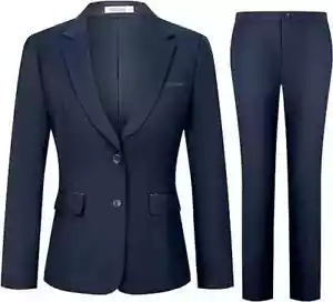 Kelyaa Women's 2 Piece Suit Notched Lapel One Button, Size Small - Picture 1 of 9
