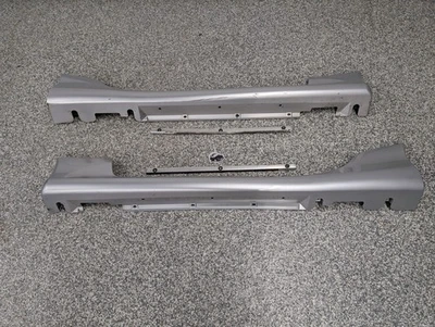 Mazda Miata 2001-2005 NB 2 piezas kit de molduras de carrocería balancines faldón lateral grande plateado Foto 1 de 4