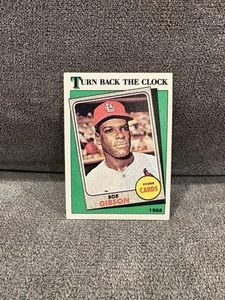 Bob Gibson 1988 Topps - 1968 Turn Back The Clock- #664 - St. Louis Cardinals NM - Picture 1 of 4
